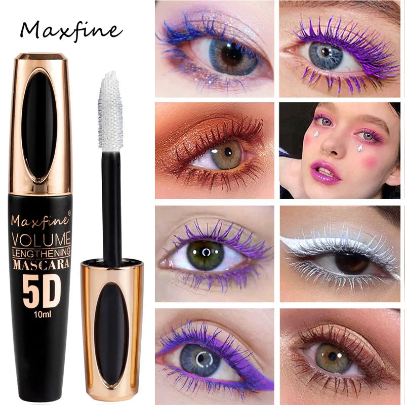 Silk Mascara 5D– Waterproof Lengthening &amp; Volumizing Black Lash Mascara✨