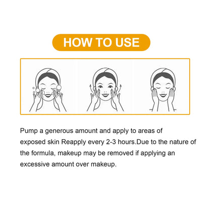 Ginseng Moisturizing Sunscreen – Spf 50 – Antioxidant Uv Protection Cream✨