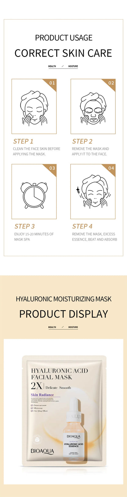 Centella - Collagen Face Mask – Vitamin C & Hyaluronic Acid ✨