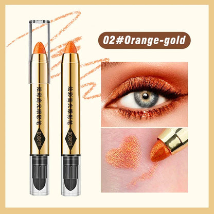 6-Color Dual-Ended Luxury – Eyeshadow Stick Set – Waterproof Long-Lasting Matte & Glitter ✨
