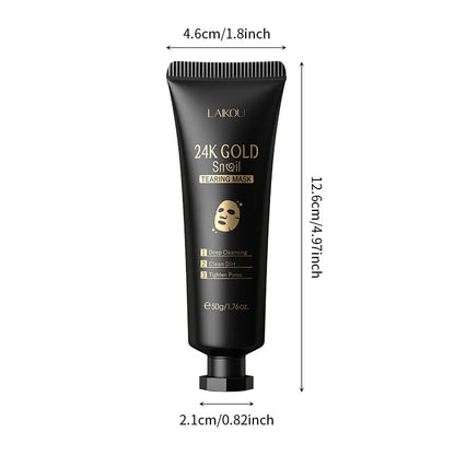 24K Gold Sakura Peel-Off Face Mask – Brightening & Glow Treatment✨