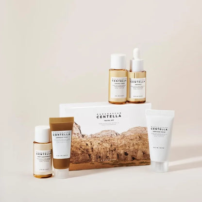 SKIN1004 Madagascar Centella Travel Kit (5-Piece Mini Set) – Toner, Ampoule, Soothing Cream, Cleansing Oil & Ampoule Foam for Sensitive Skin