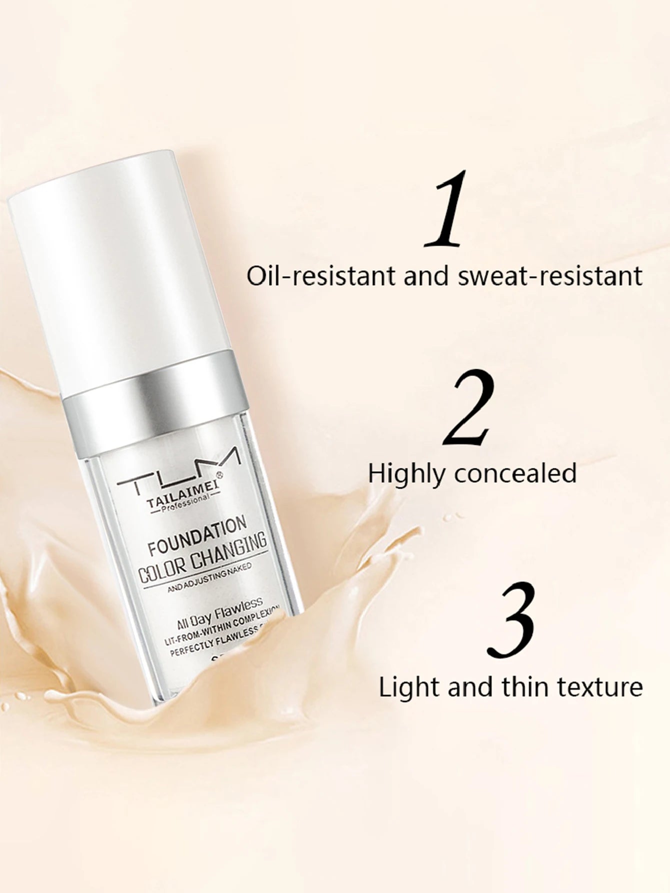 Magic Color-Changing Foundation (30Ml) ✨