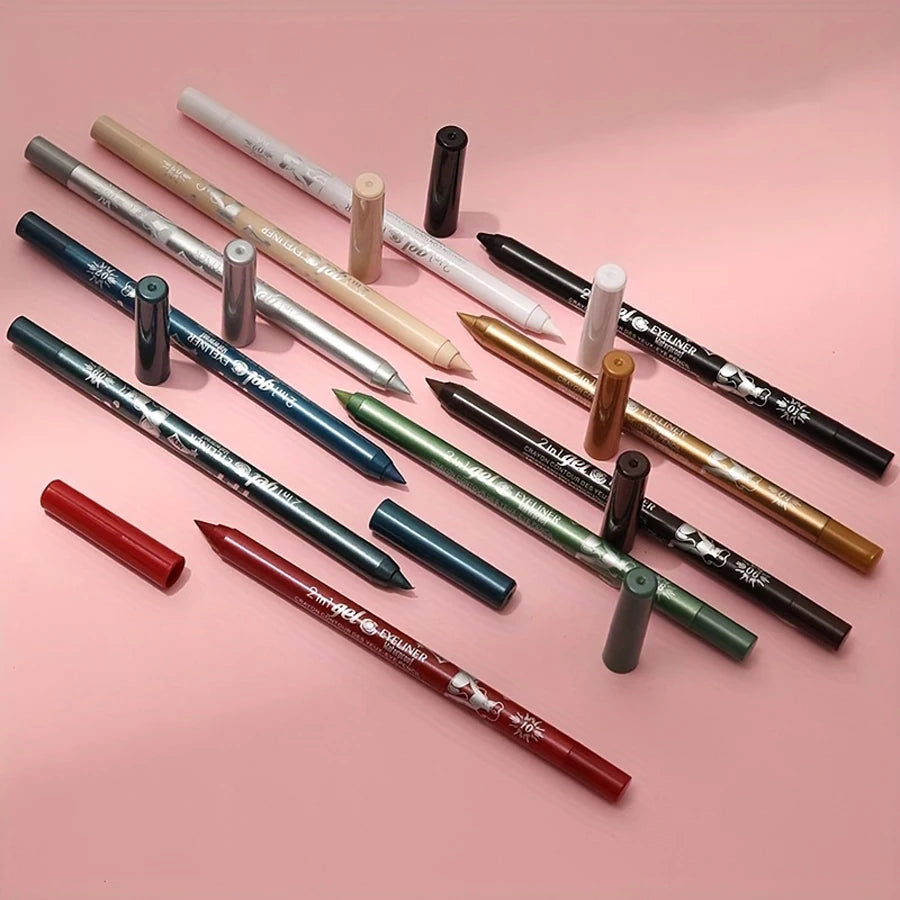 10-Color Luxury Gel – Eyeliner Pen Set – Waterproof Long-Lasting Eye, Lip &amp; Concealer Pencils✨