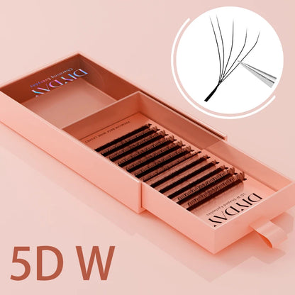 W-Shape Premade Fan – Lash Extensions – 3D–8D Volume Bloom Effect✨
