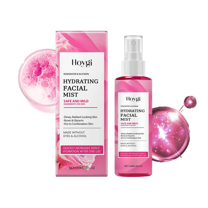 Rose Hydrating Facial Spray – Moisturizing & Pore-Refining Toner Mist✨