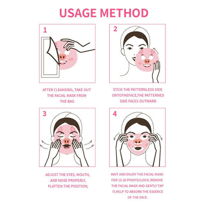 Cartoon Facial Sheet Mask (1pc / 7Pcs)– Dog, Panda & Pig Designs🐼🐶🐷✨