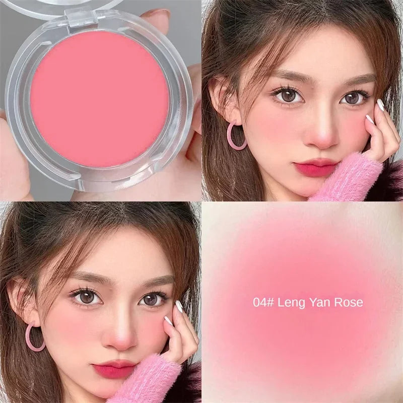 Matte Monochrome Blush – Powder – Natural Cheek Color Brightening Waterproof Face Makeup✨