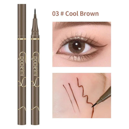 Ultra-Fine Liquid Eyeliner – – Waterproof, Quick-Dry, Matte Black & Brown✨