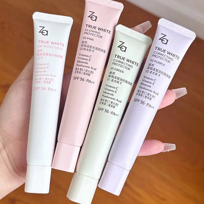 Za True White Glowing Protector SPF 36 Pa++ – Vitamin C / Minerals / Hyaluronic Acid