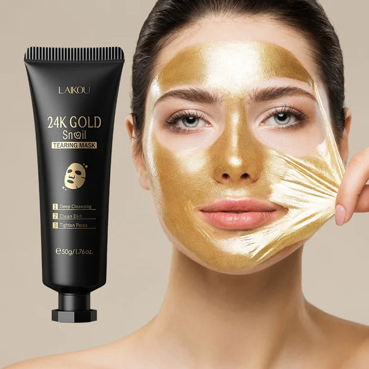 24K Gold Sakura Peel-Off Face Mask – Brightening & Glow Treatment✨