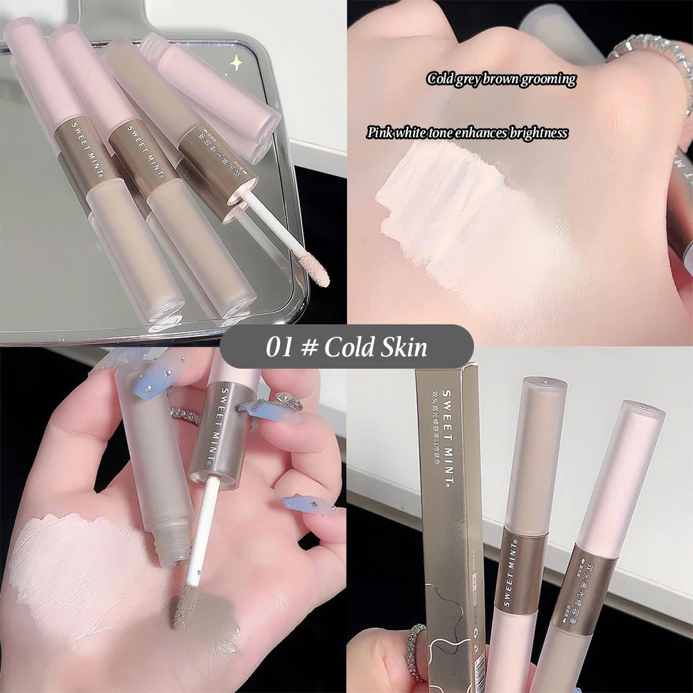Double-Ended Liquid Contour – & Highlighter Stick – Long-Lasting Natural Face  Sculpting &amp; Brightening Makeup✨