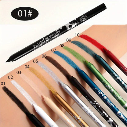 10-Color Luxury Gel – Eyeliner Pen Set – Waterproof Long-Lasting Eye, Lip &amp; Concealer Pencils✨
