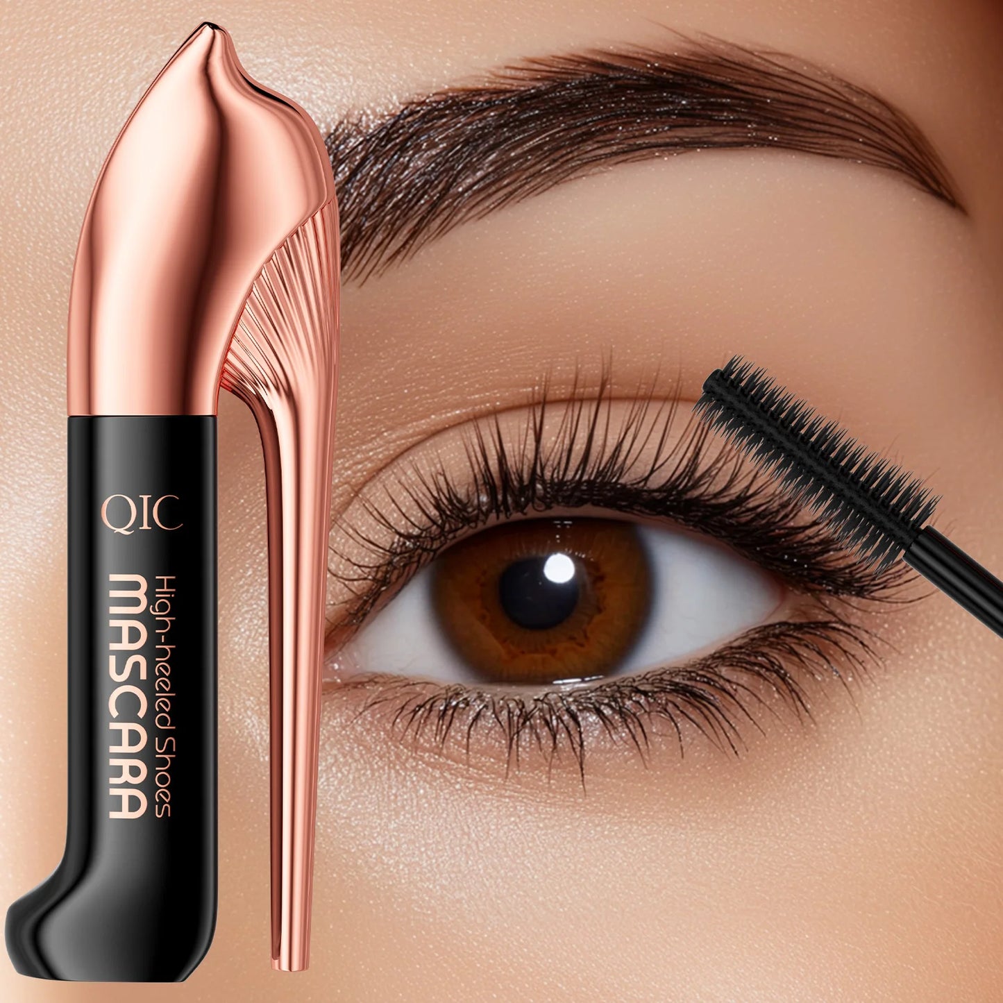 QIC 3D Fiber Mascara – Waterproof Volumizing & Lengthening Lash Mascara✨