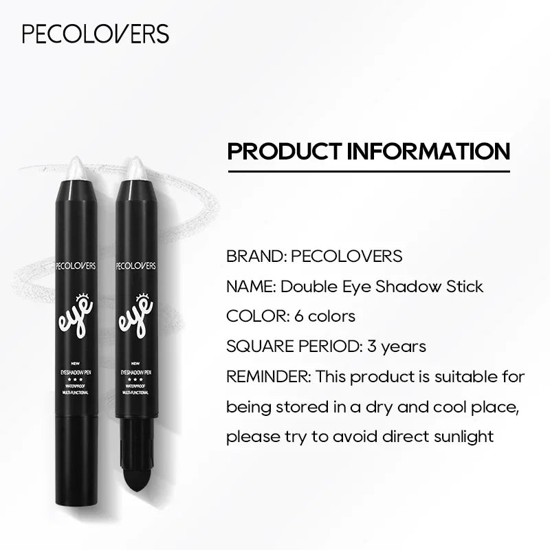 6-Color Luxury Eyeshadow – Pencil Stick Set – Waterproof Pearly Shimmer✨