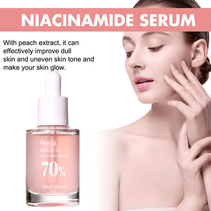 Peach 70% Niacinamide Serum – Brightening, Pore Care & Hydration
