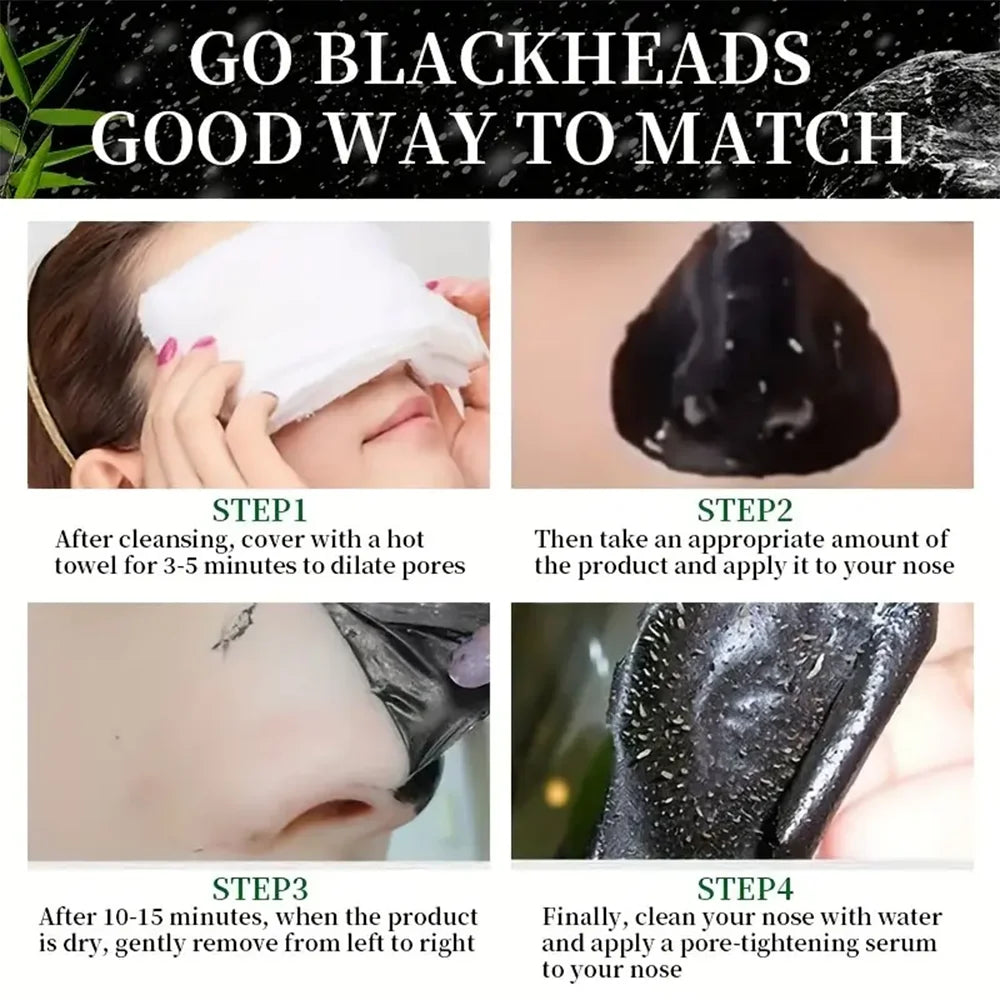 Bamboo Charcoal Black Mask🖤✨