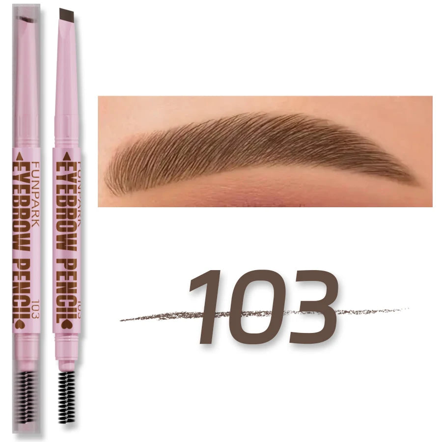 2-In-1 Luxury Eyebrow – Pencil & Brush – Waterproof Long-Lasting Brow Pen✨