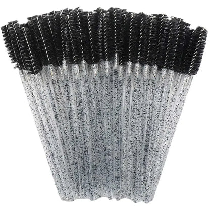 Disposable Eyelash & – Eyebrow Brushes – Crystal Handle Mascara Wands✨