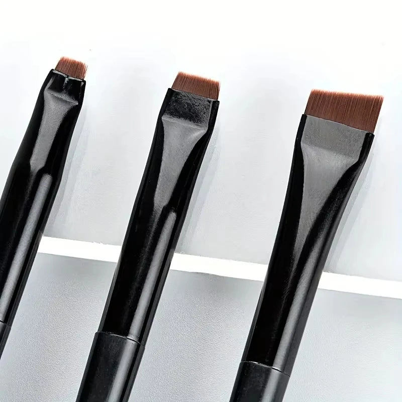 3-Piece Precision Eye – Makeup Brush Set – Angled Eyebrow, Eyeliner &amp; Ultra-Fine Eyeshadow Brushes✨