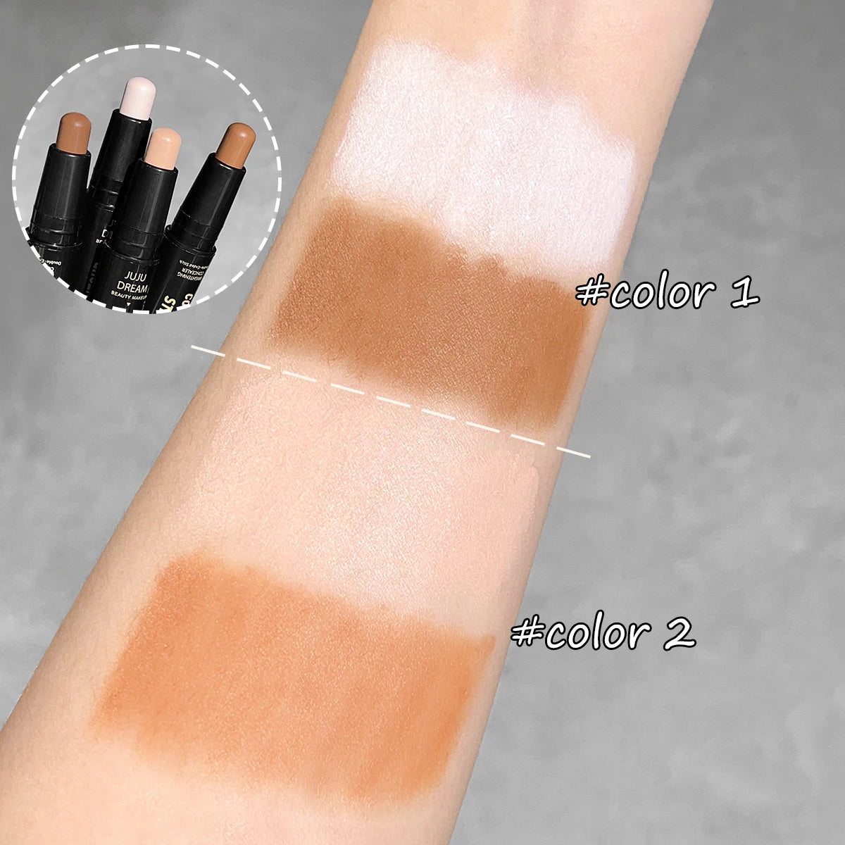 Dual-Ended Contour & – Concealer Stick – Long-Lasting Face Foundation Corrector✨
