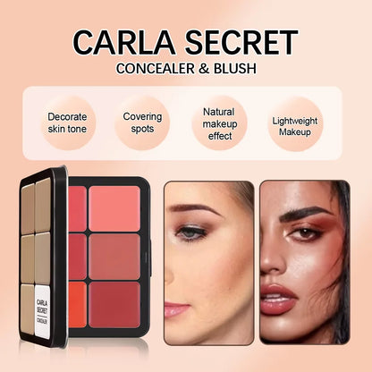 12-Color All-In-One Makeup – Palette – Concealer, Blush, Contour & Highlight Cream Face Palette✨