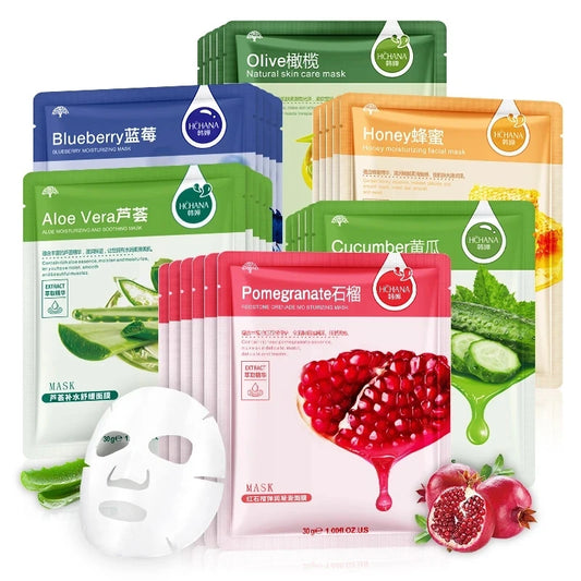 Natural Plant - Sheet Face Mask Set (30Pcs) ✨🌿