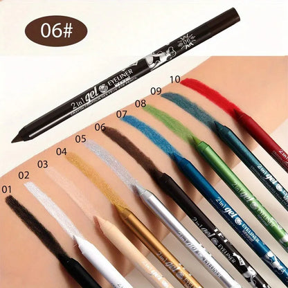 10-Color Luxury Gel – Eyeliner Pen Set – Waterproof Long-Lasting Eye, Lip &amp; Concealer Pencils✨
