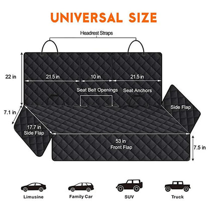 Heavy-Duty Dog Car Seat Protector – Universal Waterproof Pet Seat Cover✨