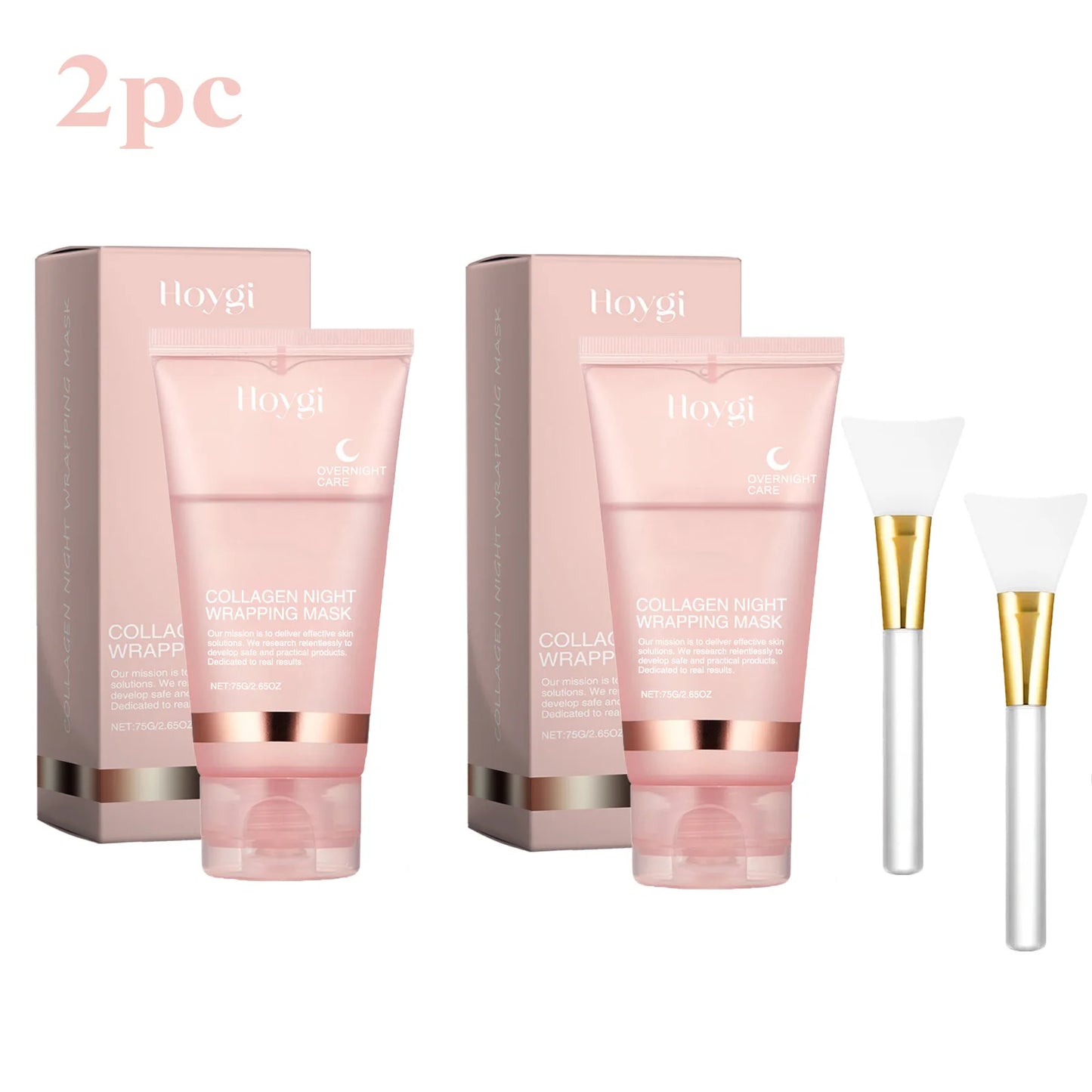 Korean Collagen Overnight Wrapping Mask – Deep Hydrating Peel-Off Night Care Facial Mask Cream✨🌙