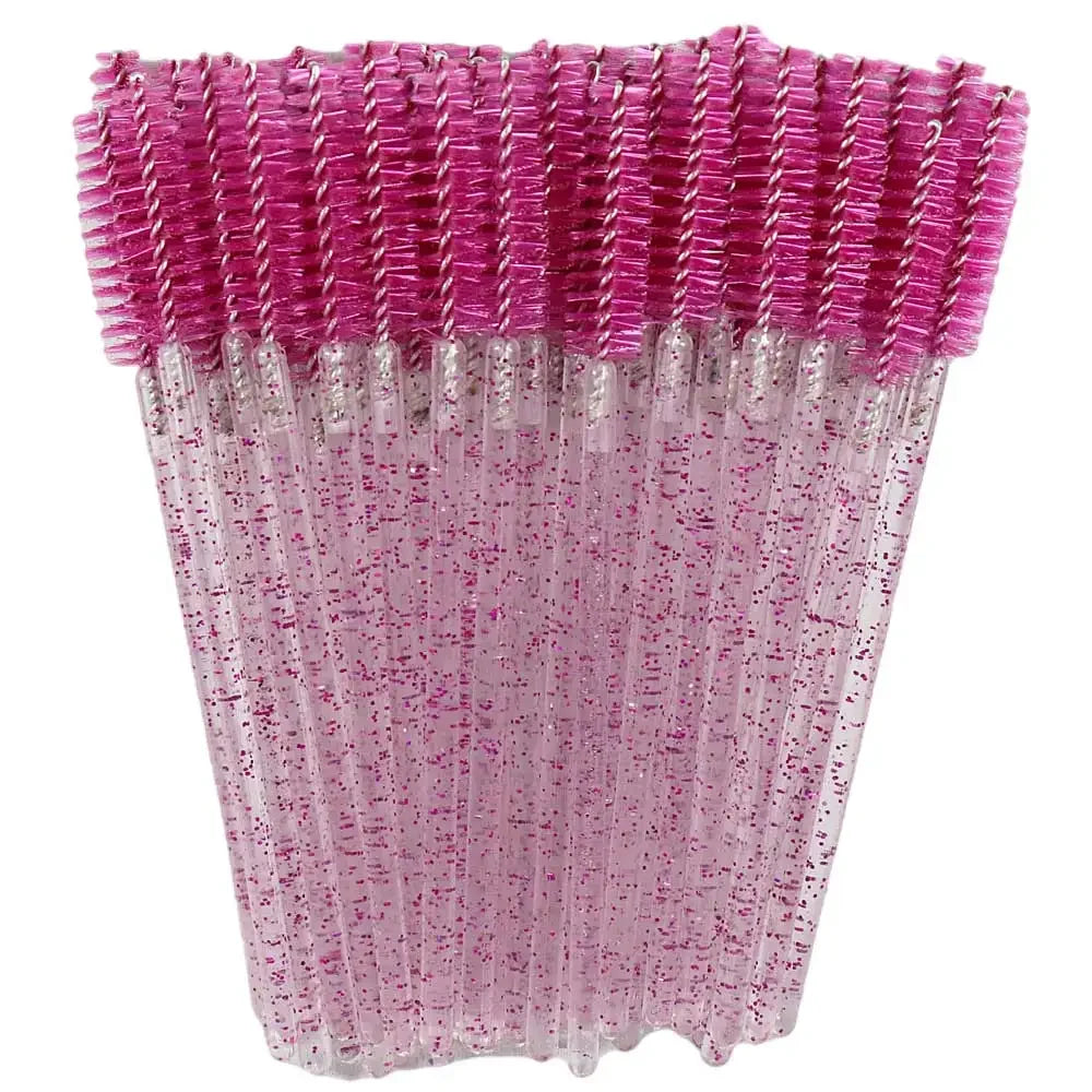 Disposable Eyelash & – Eyebrow Brushes – Crystal Handle Mascara Wands✨