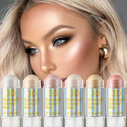 6-Color Face Contour – & Highlighter Stick Set – Cream Bronzer, Concealer &amp; Shimmer Brightening Makeup Kit✨
