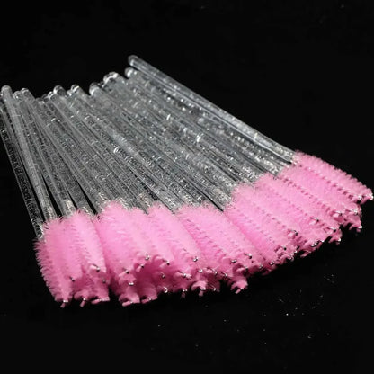 Disposable Eyelash & – Eyebrow Brushes – Crystal Handle Mascara Wands✨