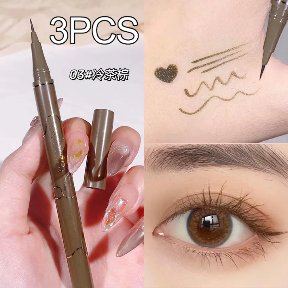 Slim Brown Liquid – Eyeliner – Waterproof, Smudge-Proof, Long-Lasting✨
