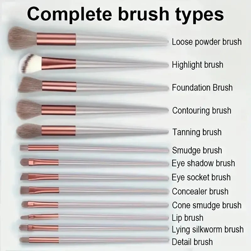 Professional Makeup Brush – Set – Soft Fluffy Foundation, Powder, Eyeshadow &amp; Kabuki Blending Brushes✨