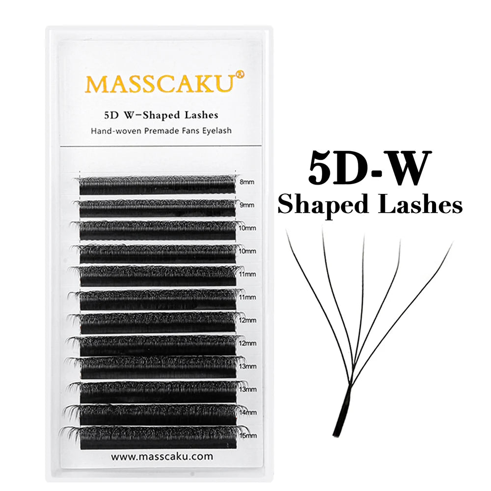 Premium Mink W – Shape Lash Extensions – 3D–6D Volume, 12✨