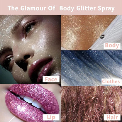 Diamond Glitter Spray – Highlighter – High Gloss Face & Body✨