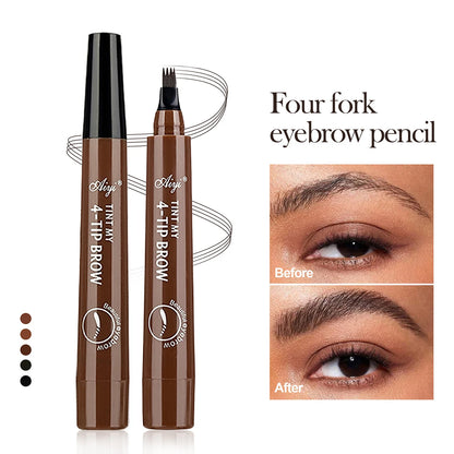 Microblading Brow Pencil – (4-Fork ) – Waterproof, Natural, Long-Lasting✨