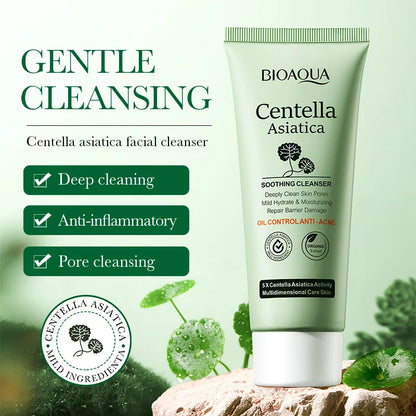 BIOAQUA Centella Asiatica Foam Cleanser – Moisturizing & Oil Control Face Wash