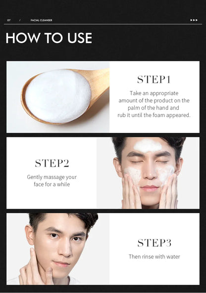 Laikou Men Facial Cleanser 50G🖤✨