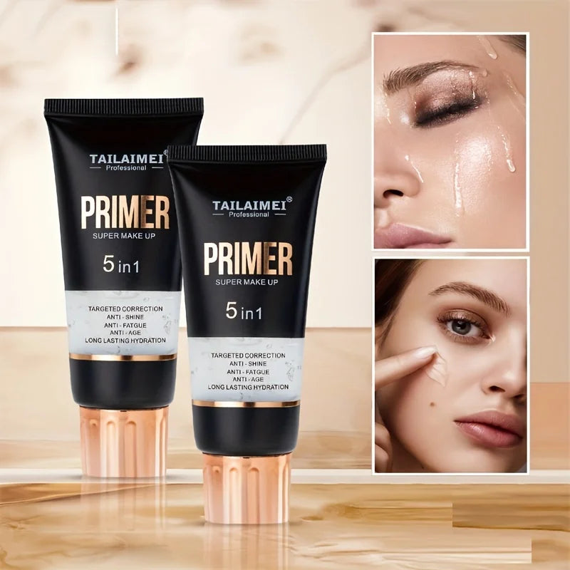 Waterproof Transparent Gel Makeup Primer – Matte Long-Lasting Foundation Base with Avocado &amp; Rose Extract✨