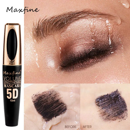 Silk Mascara 5D– Waterproof Lengthening &amp; Volumizing Black Lash Mascara✨