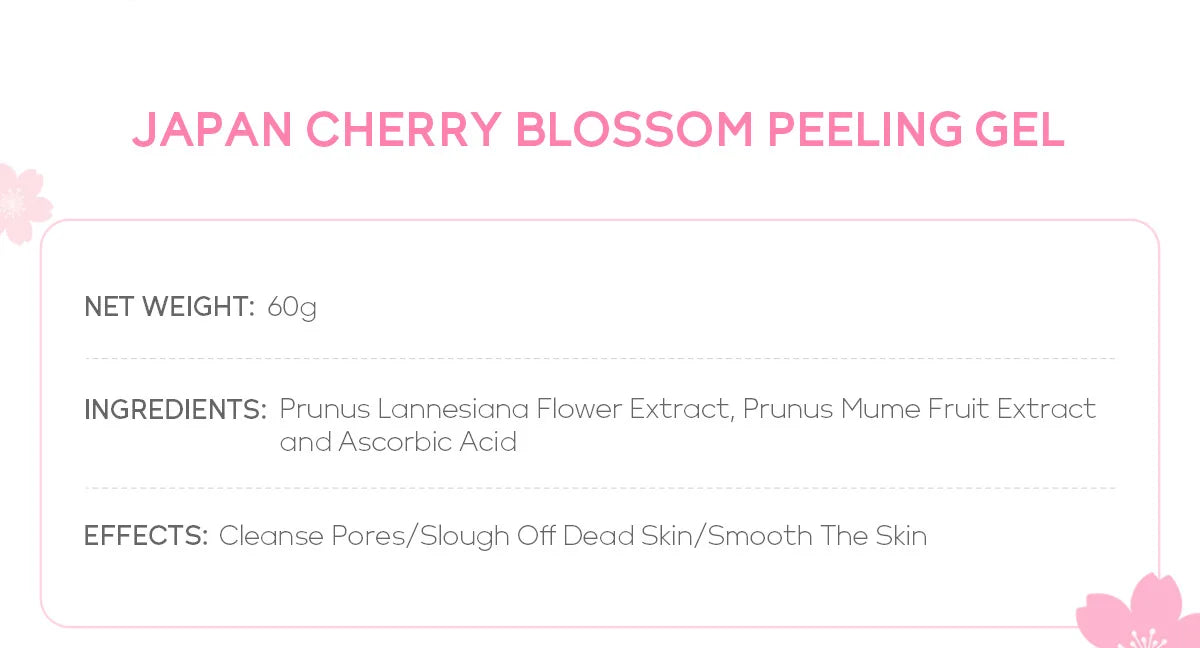 Cherry Blossom - Peeling Facial Gel (60g)🌸✨