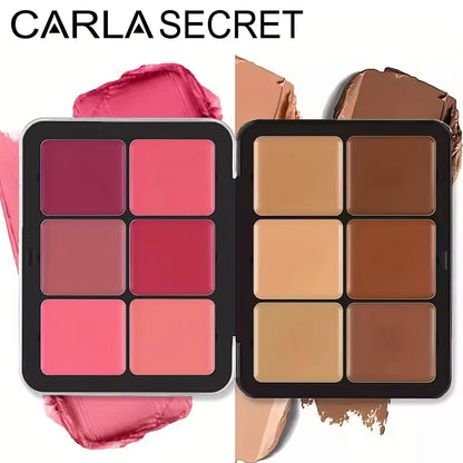 12-Color All-In-One Makeup – Palette – Concealer, Blush, Contour & Highlight Cream Face Palette✨