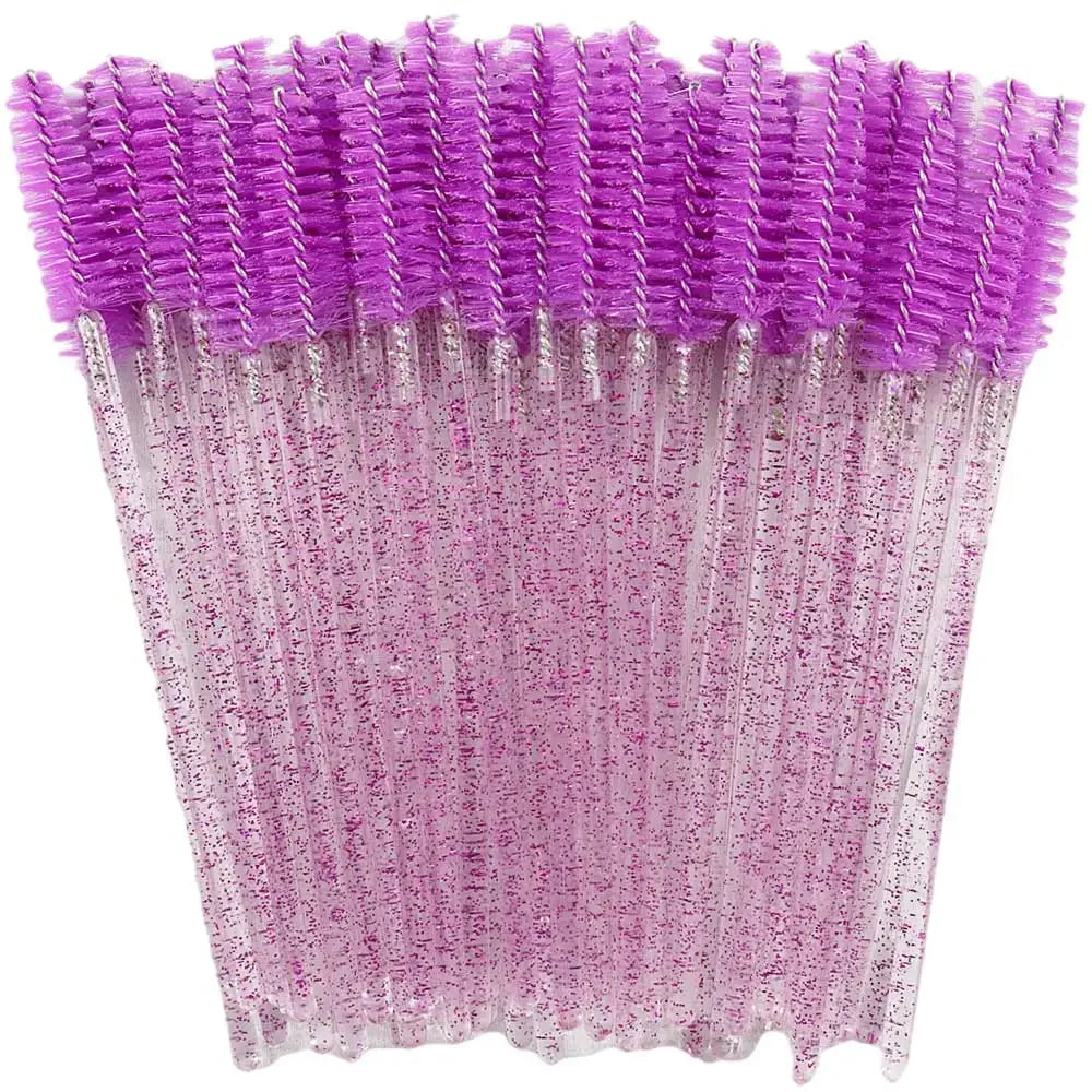 Disposable Eyelash & – Eyebrow Brushes – Crystal Handle Mascara Wands✨
