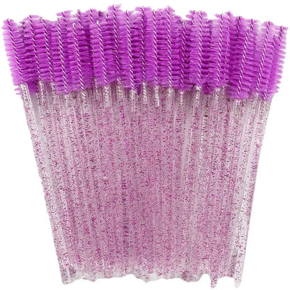 Disposable Eyelash & – Eyebrow Brushes – Crystal Handle Mascara Wands✨