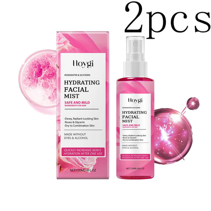 Rose Hydrating Facial Spray – Moisturizing & Pore-Refining Toner Mist✨