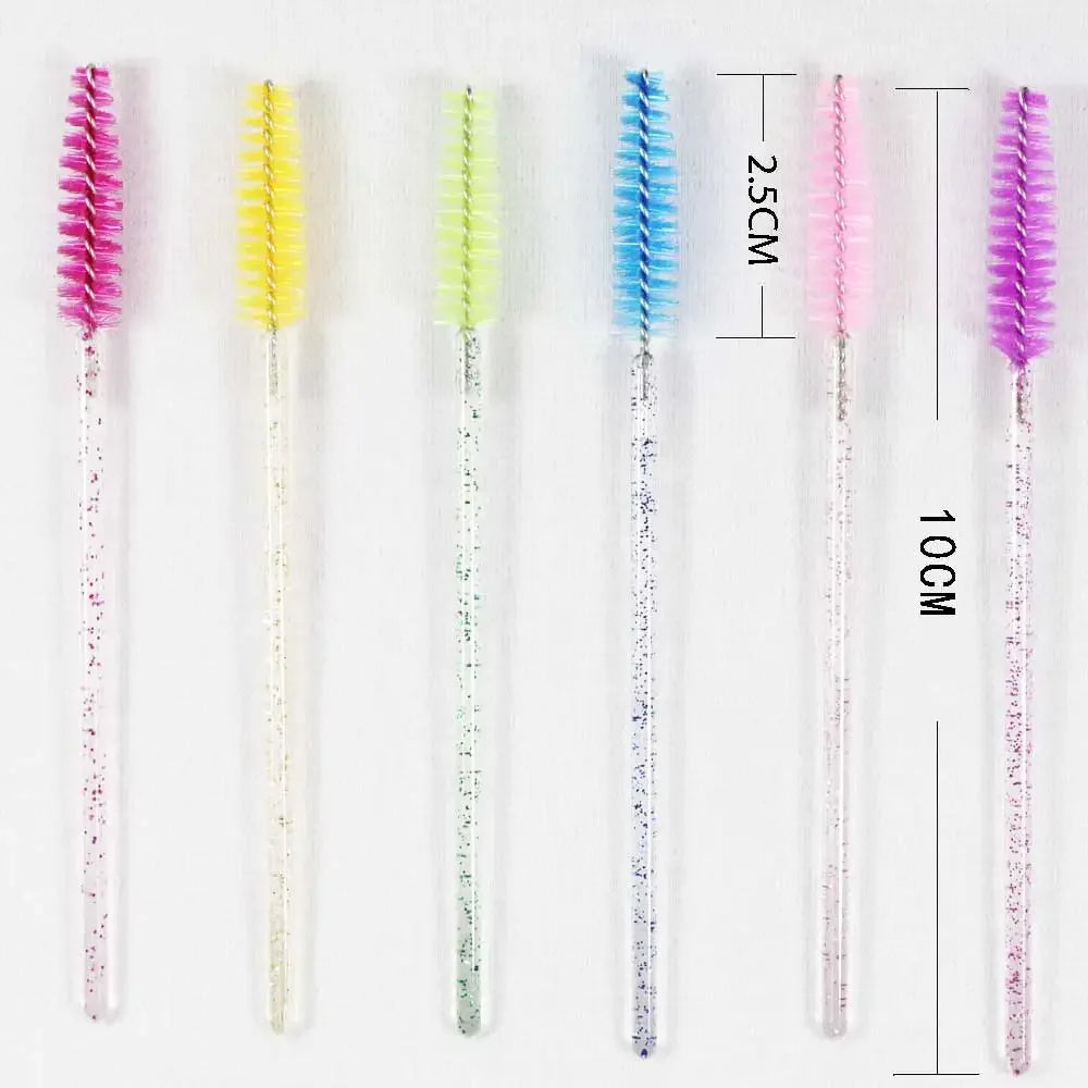 Disposable Eyelash & – Eyebrow Brushes – Crystal Handle Mascara Wands✨
