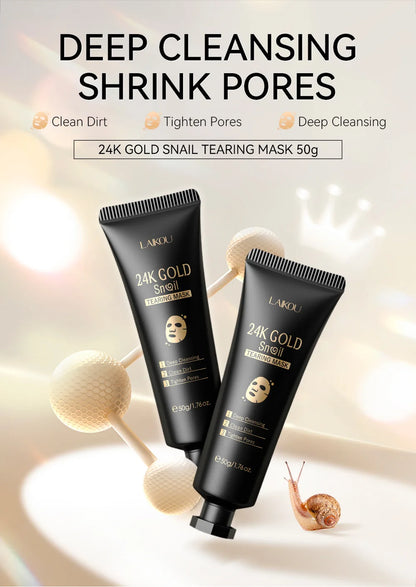 24K Gold Sakura Peel-Off Face Mask – Brightening & Glow Treatment✨