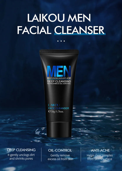 Laikou Men Facial Cleanser 50G🖤✨
